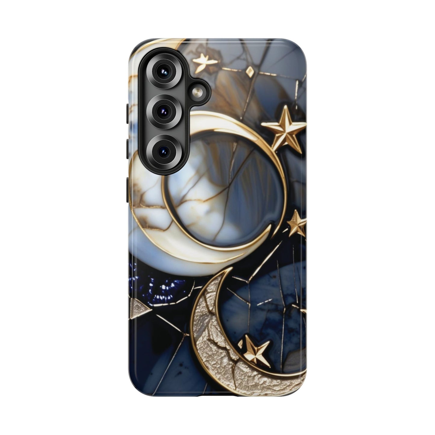 Waning Crescent Moon and Stars Phone Case