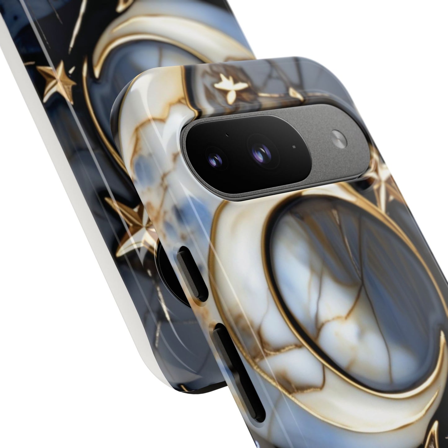 Waning Crescent Moon and Stars Phone Case