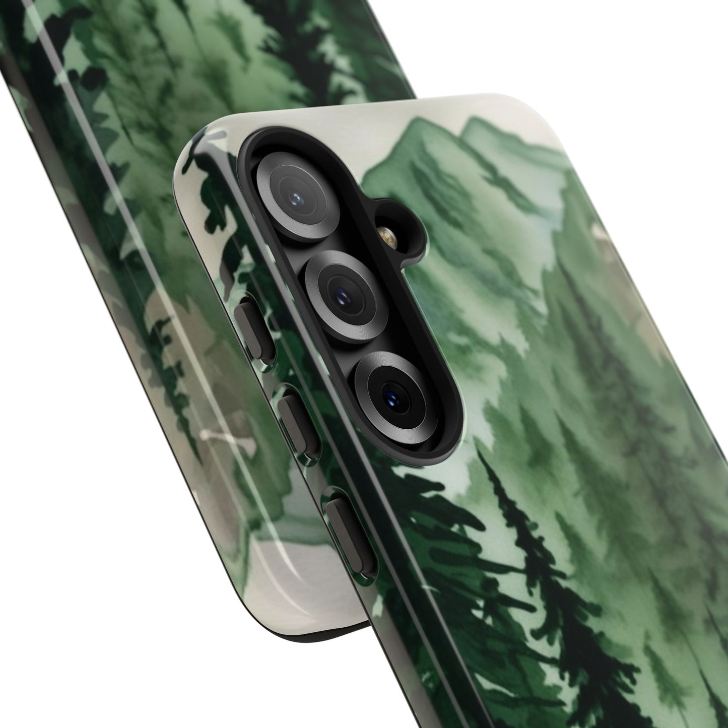 Watercolor Pine Tree Forest Mountains Phone Case