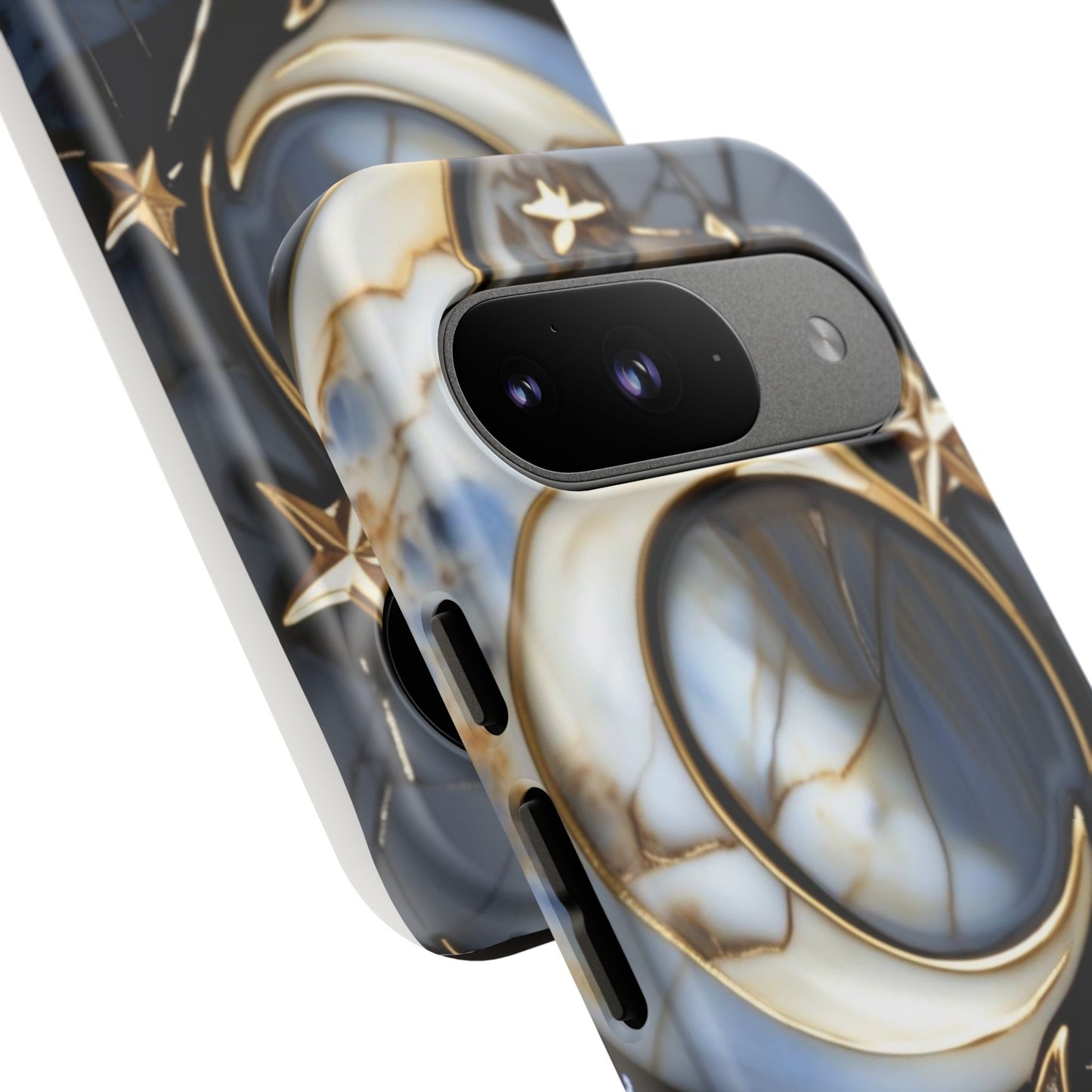 Waning Crescent Moon and Stars Phone Case