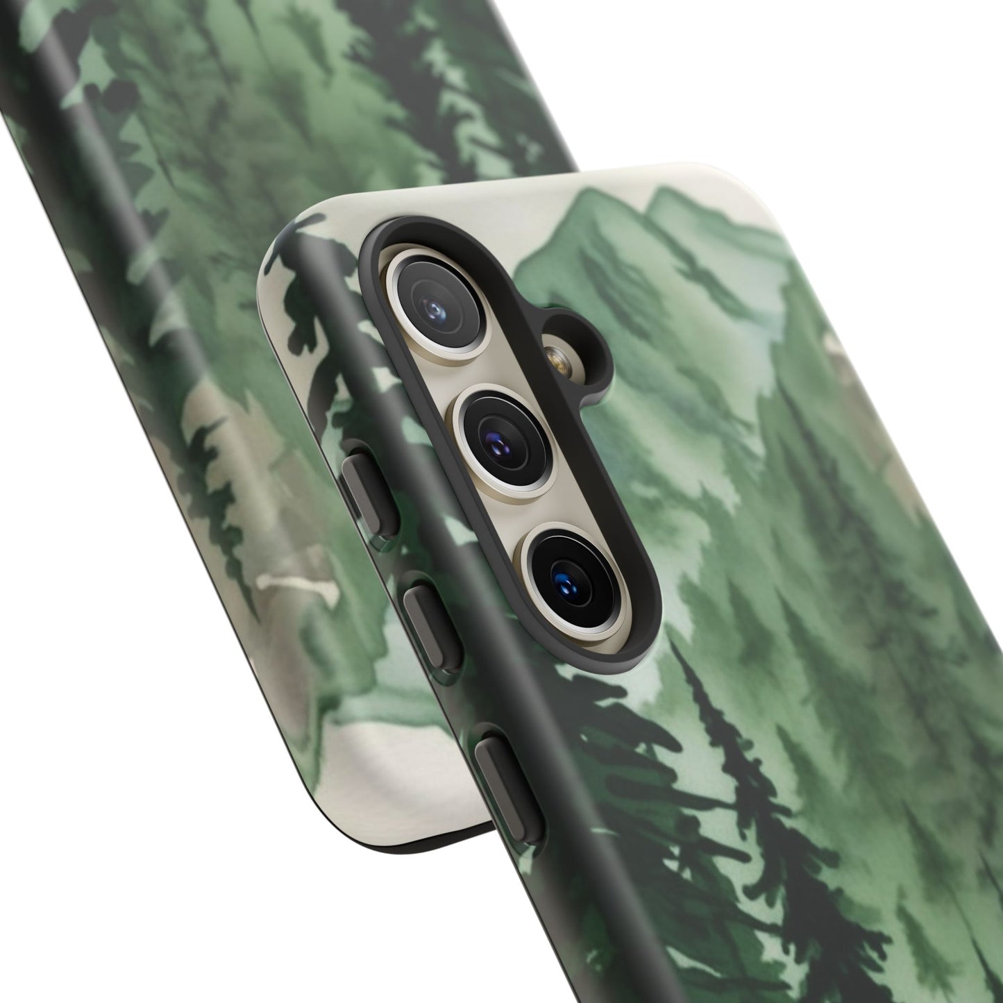Watercolor Pine Tree Forest Mountains Phone Case