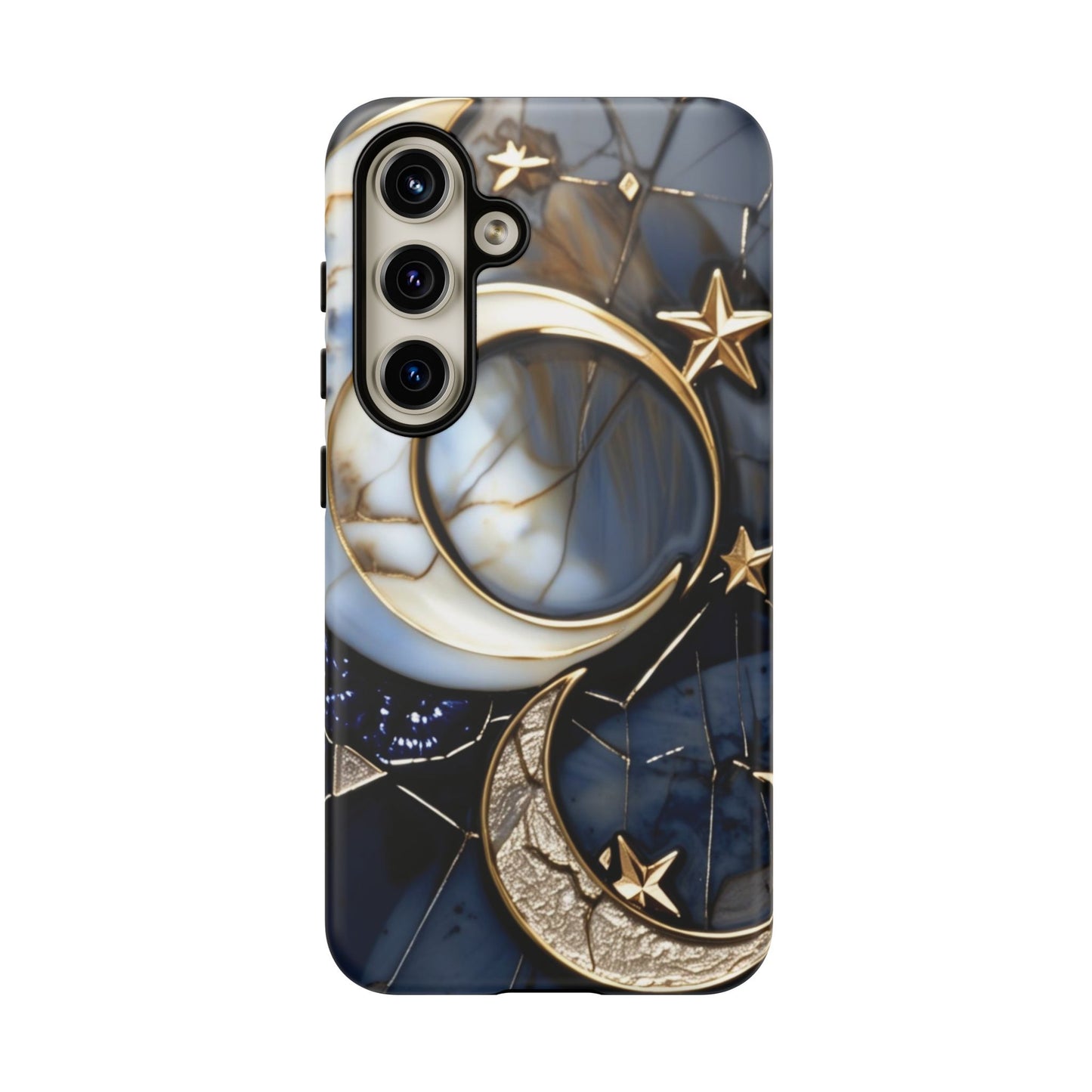Waning Crescent Moon and Stars Phone Case