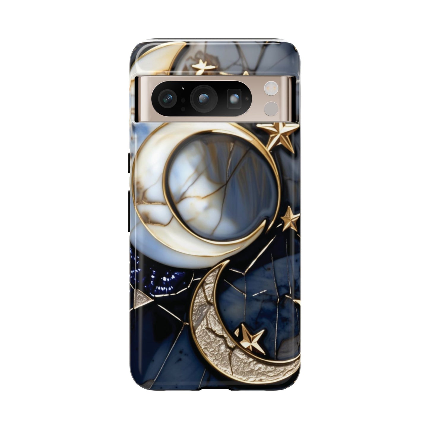 Waning Crescent Moon and Stars Phone Case