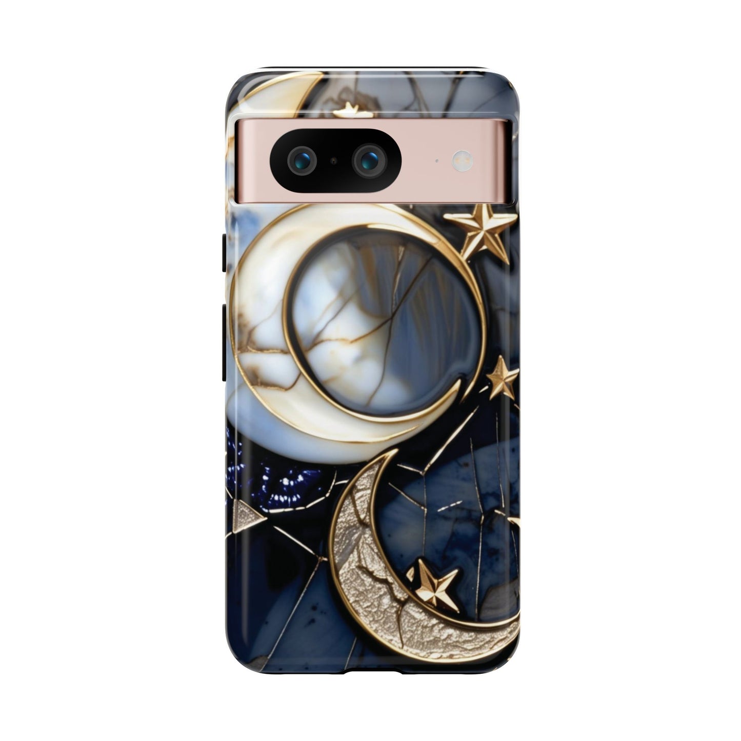 Waning Crescent Moon and Stars Phone Case
