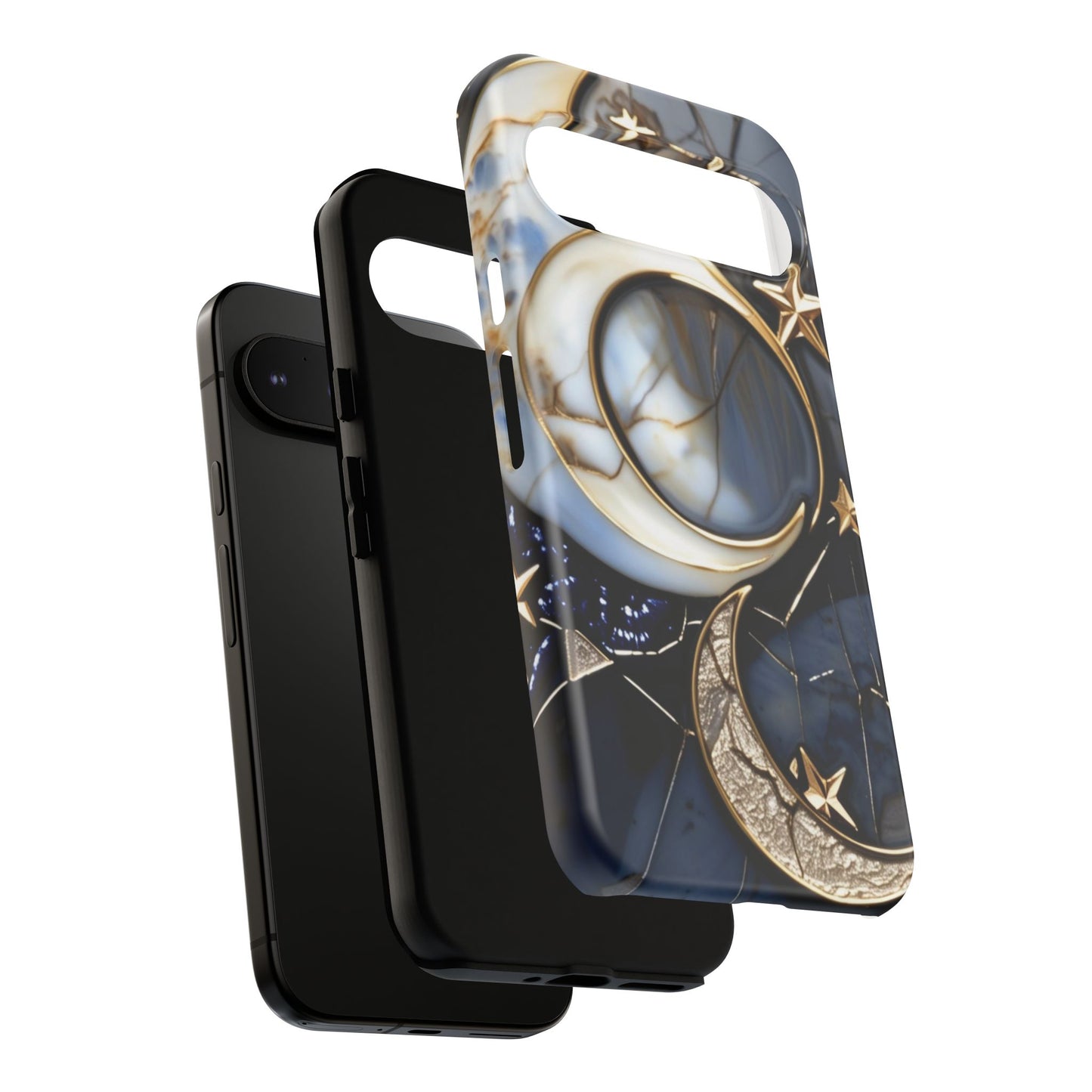 Waning Crescent Moon and Stars Phone Case