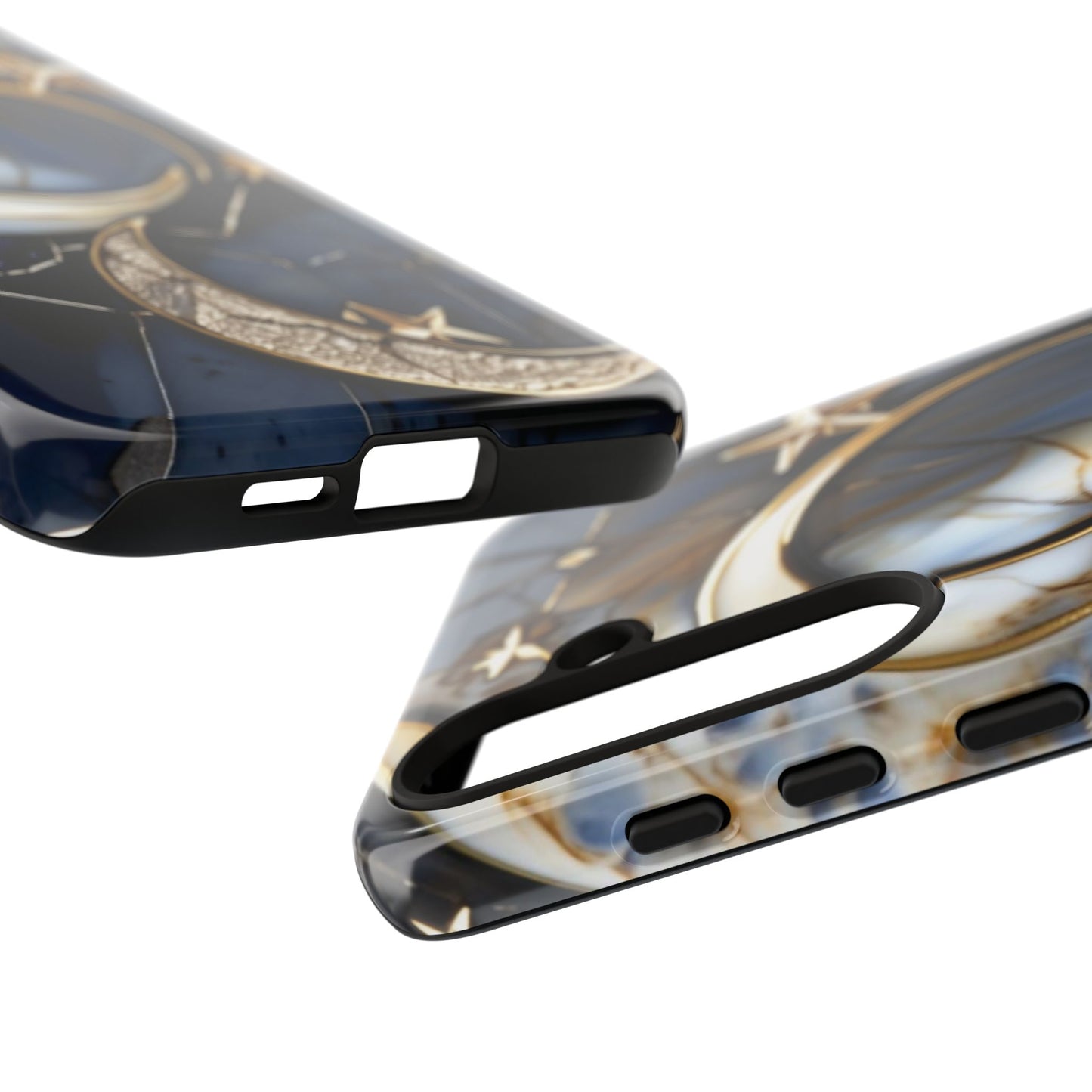 Waning Crescent Moon and Stars Phone Case