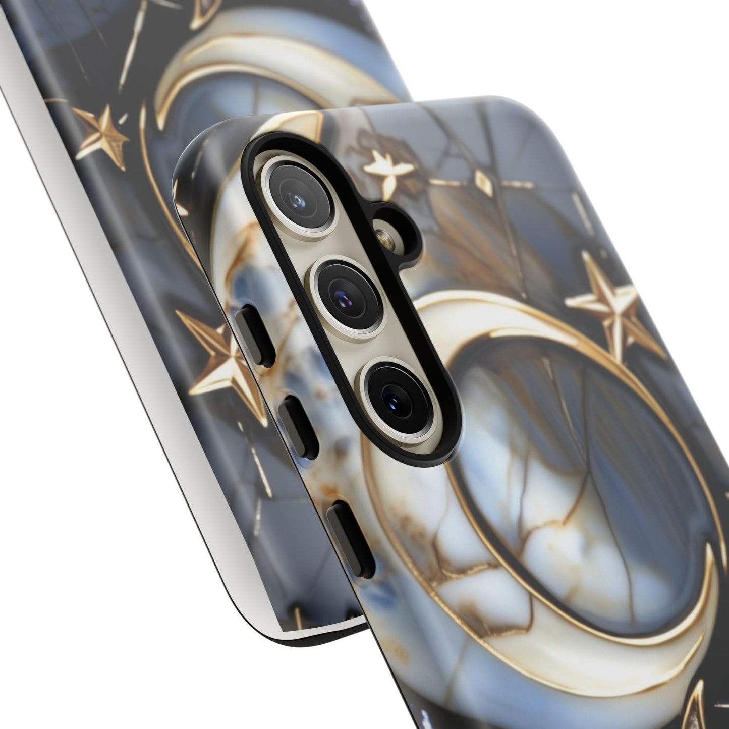 Waning Crescent Moon and Stars Phone Case