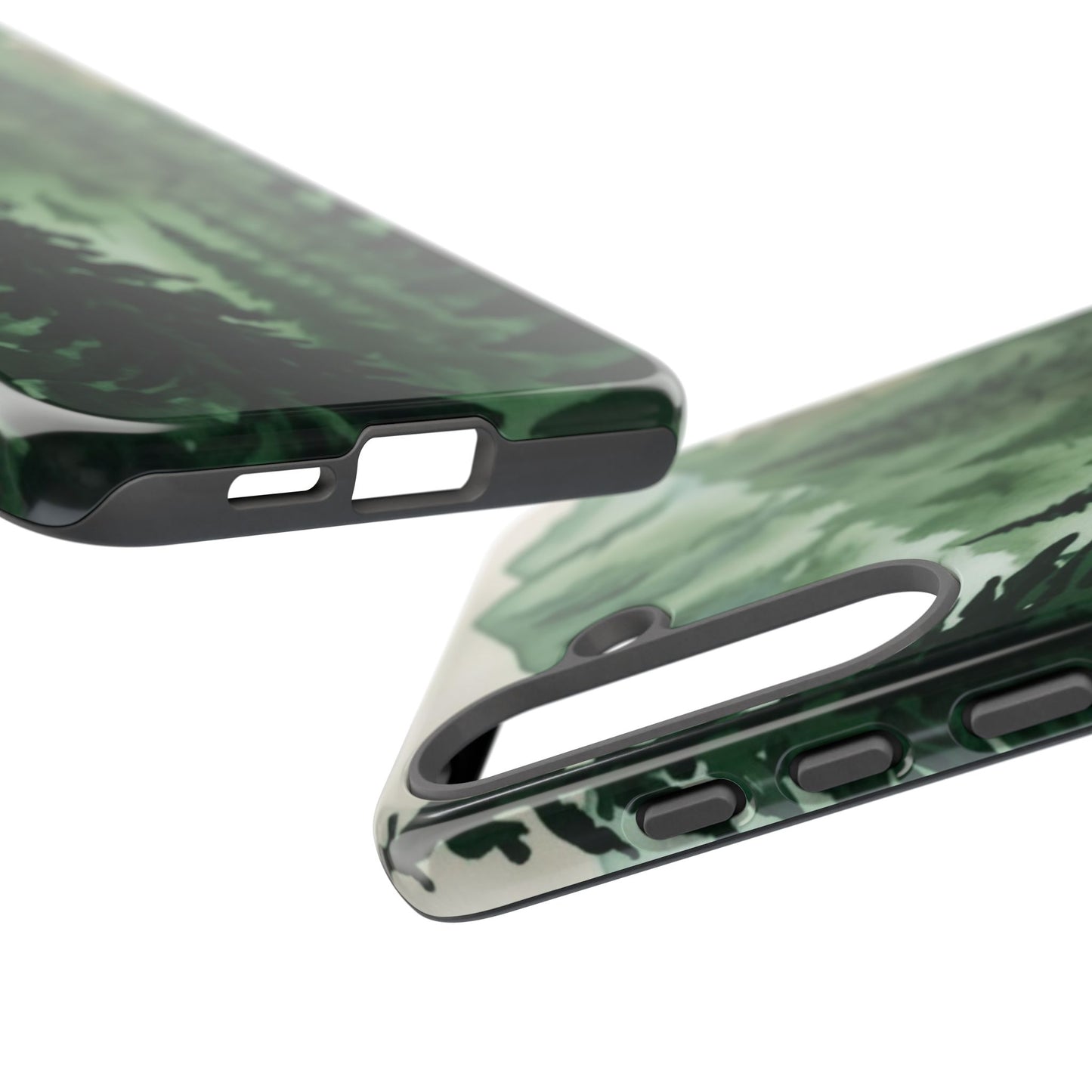 Watercolor Pine Tree Forest Mountains Phone Case