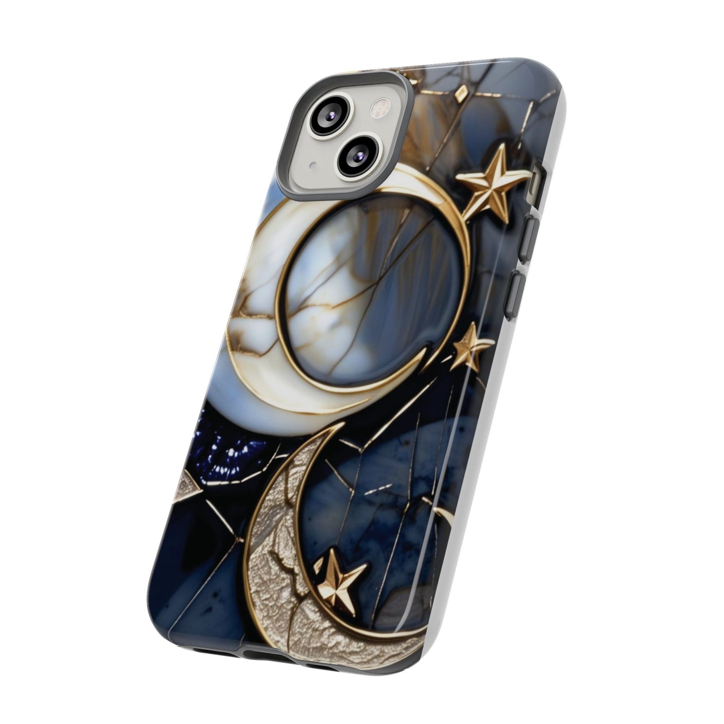 Waning Crescent Moon and Stars Phone Case