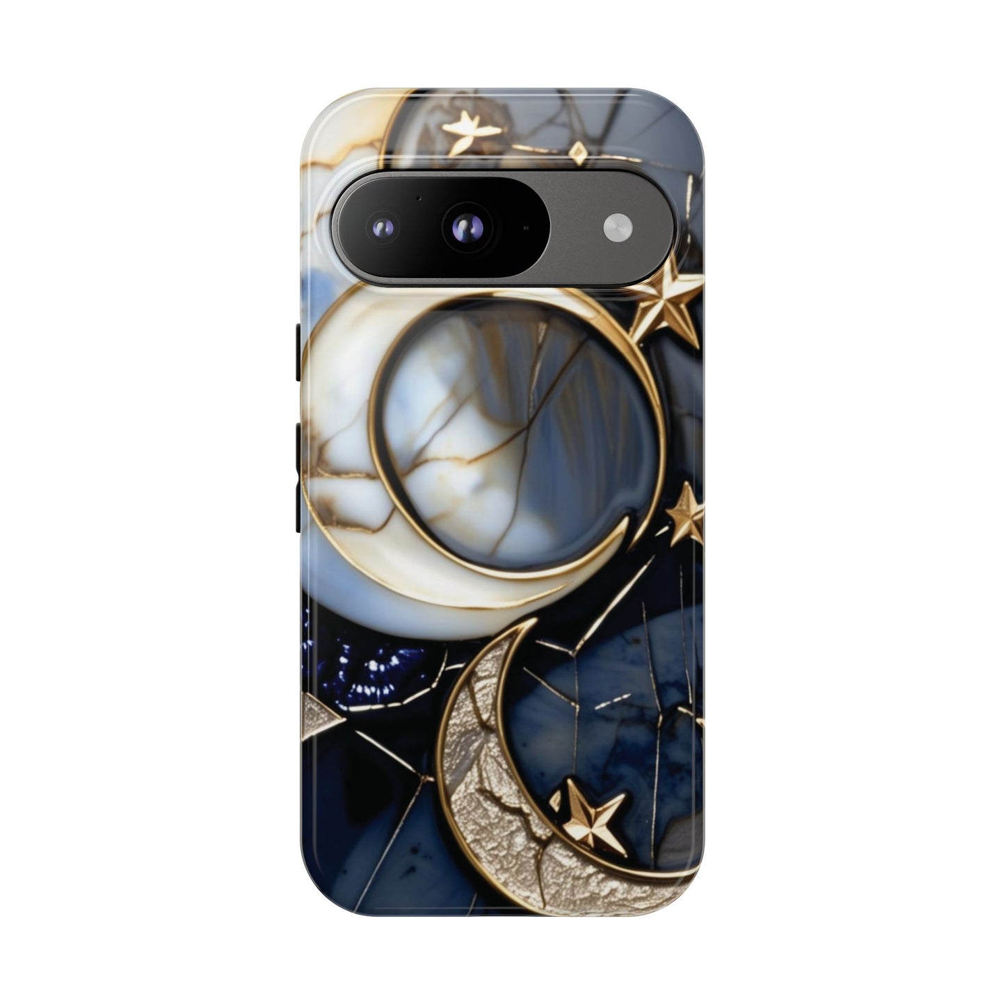 Waning Crescent Moon and Stars Phone Case