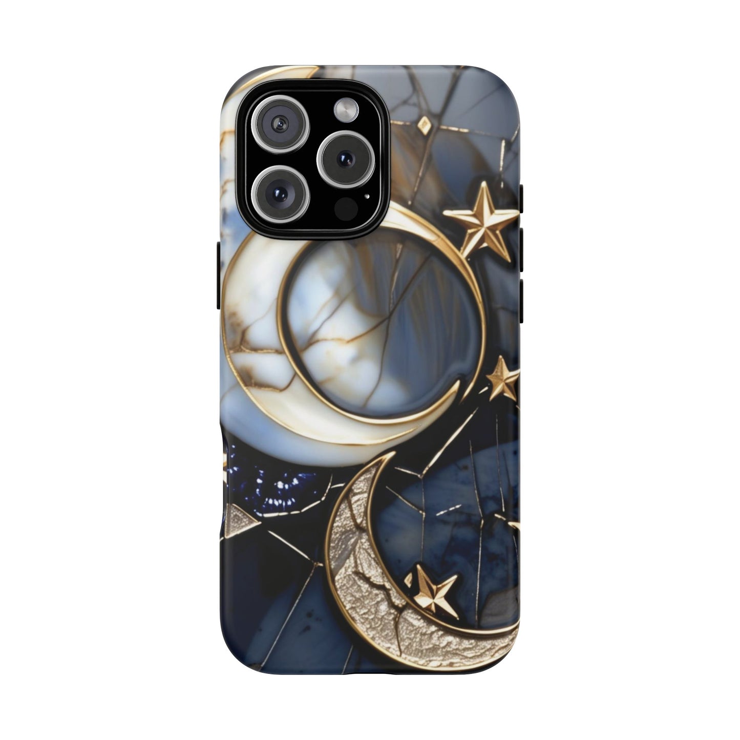 Waning Crescent Moon and Stars Phone Case