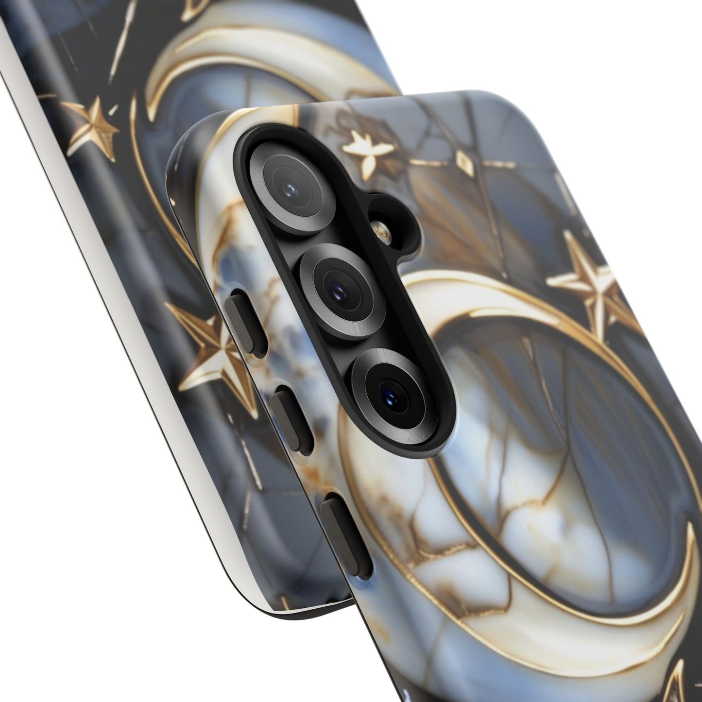 Waning Crescent Moon and Stars Phone Case