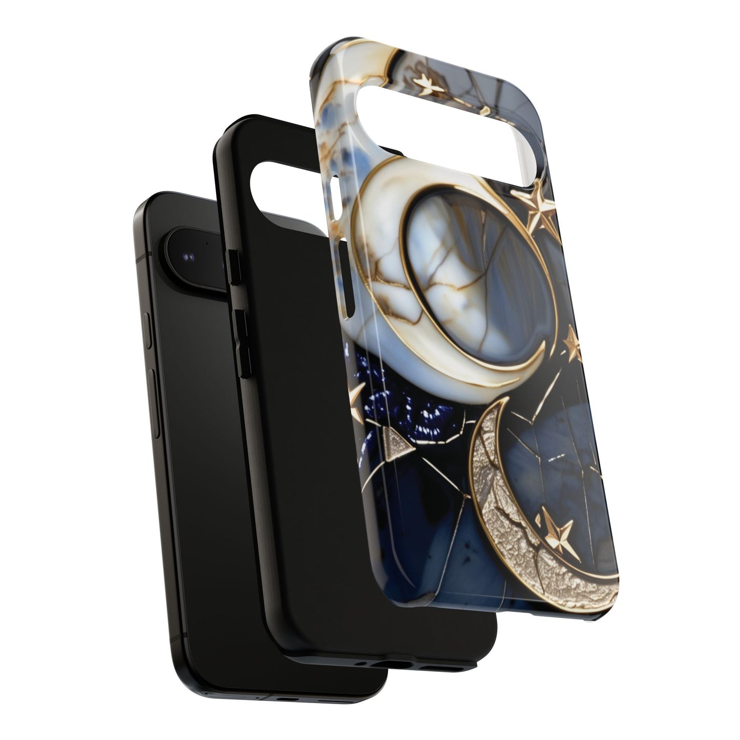Waning Crescent Moon and Stars Phone Case