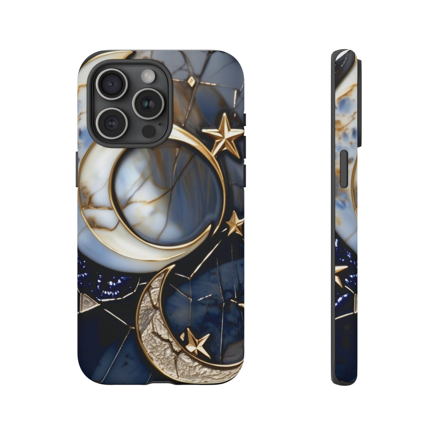 Waning Crescent Moon and Stars Phone Case