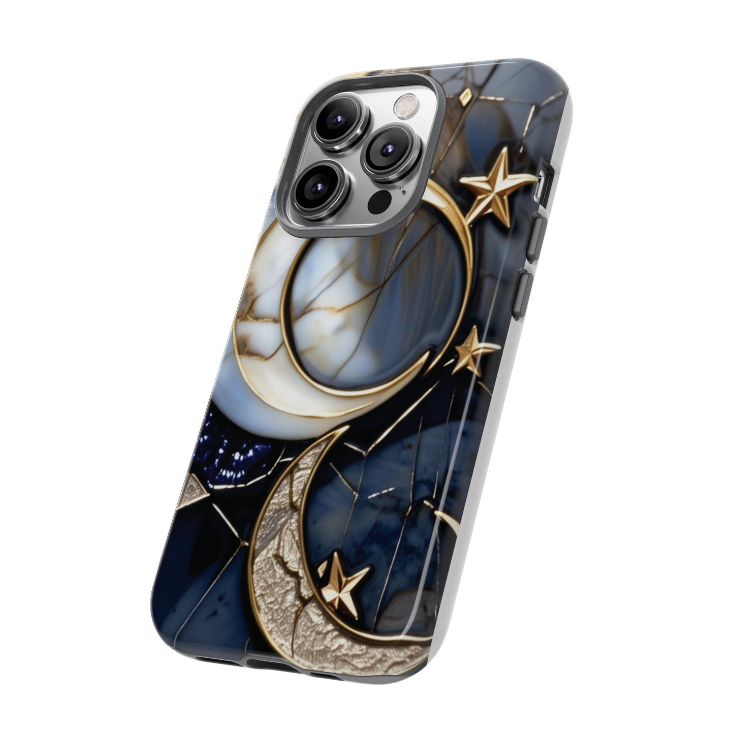 Waning Crescent Moon and Stars Phone Case