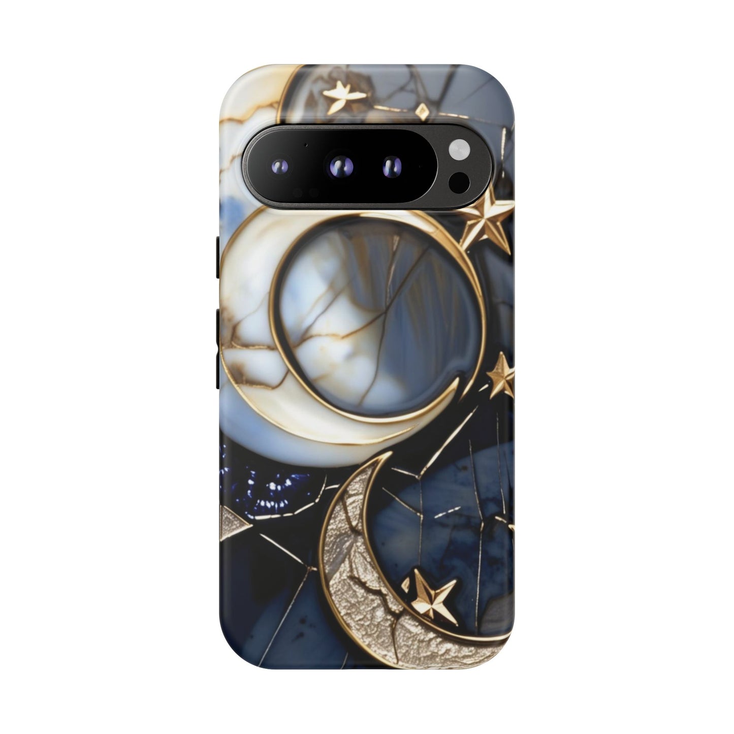 Waning Crescent Moon and Stars Phone Case