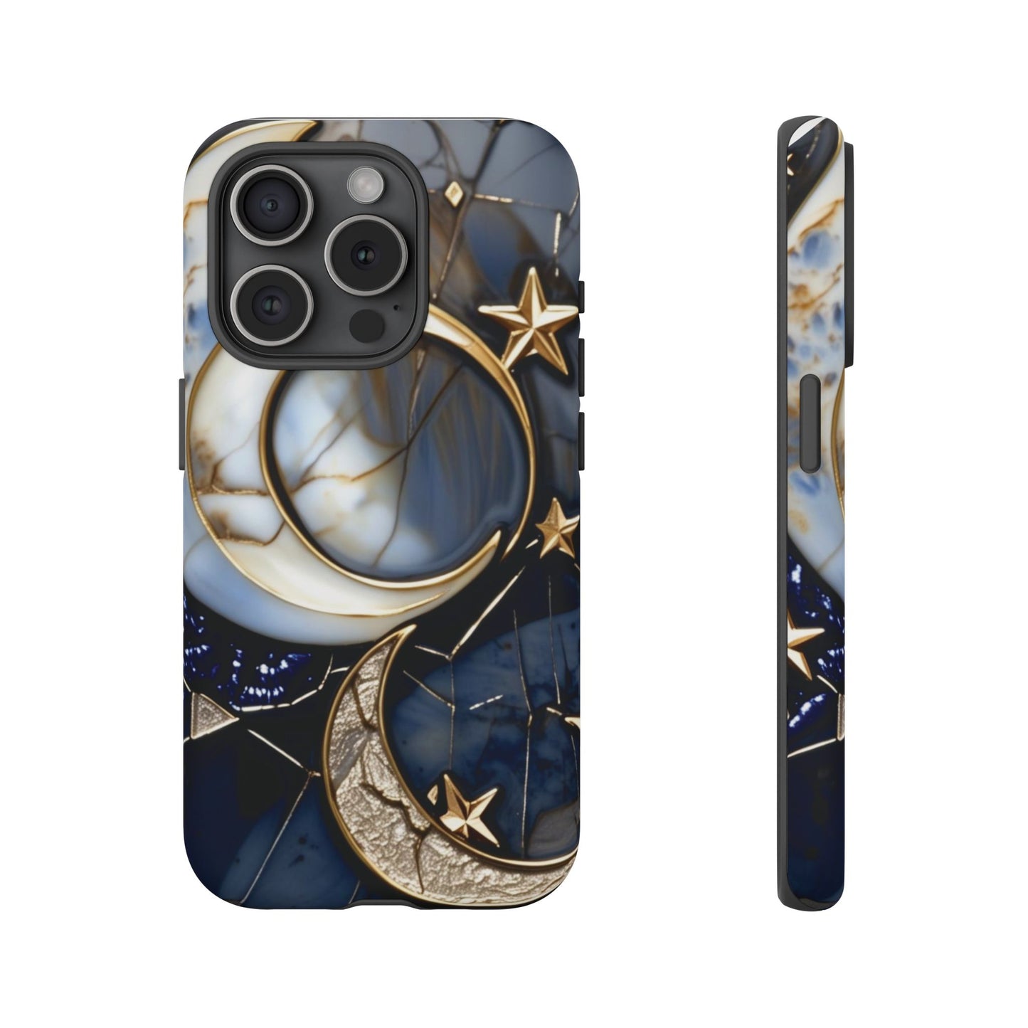 Waning Crescent Moon and Stars Phone Case