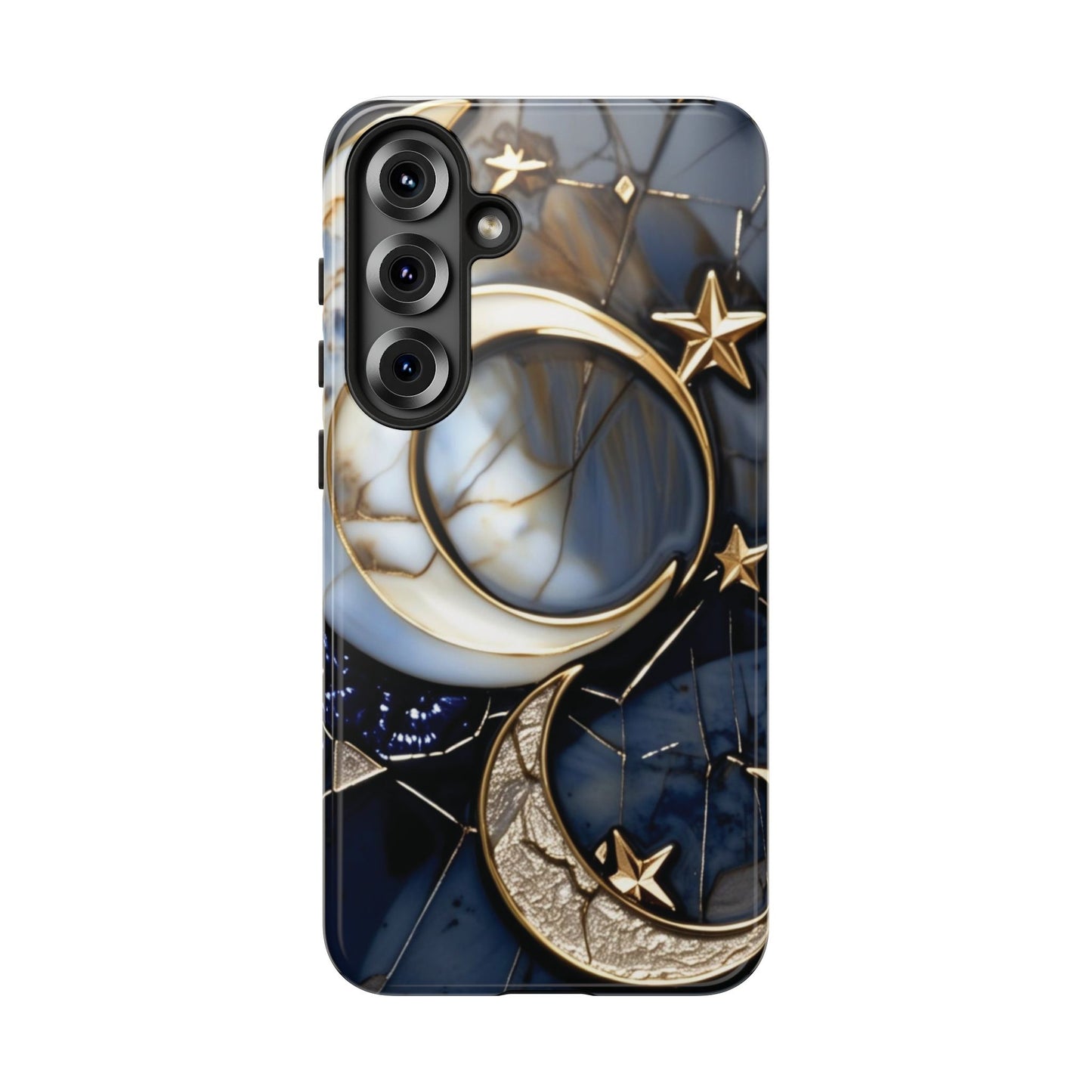 Waning Crescent Moon and Stars Phone Case