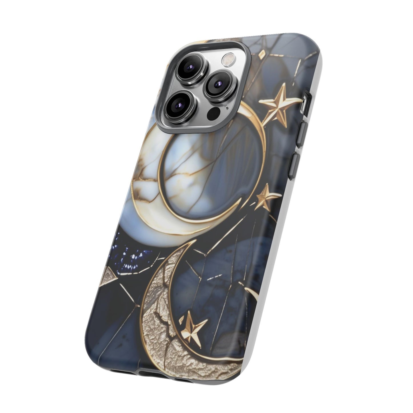 Waning Crescent Moon and Stars Phone Case