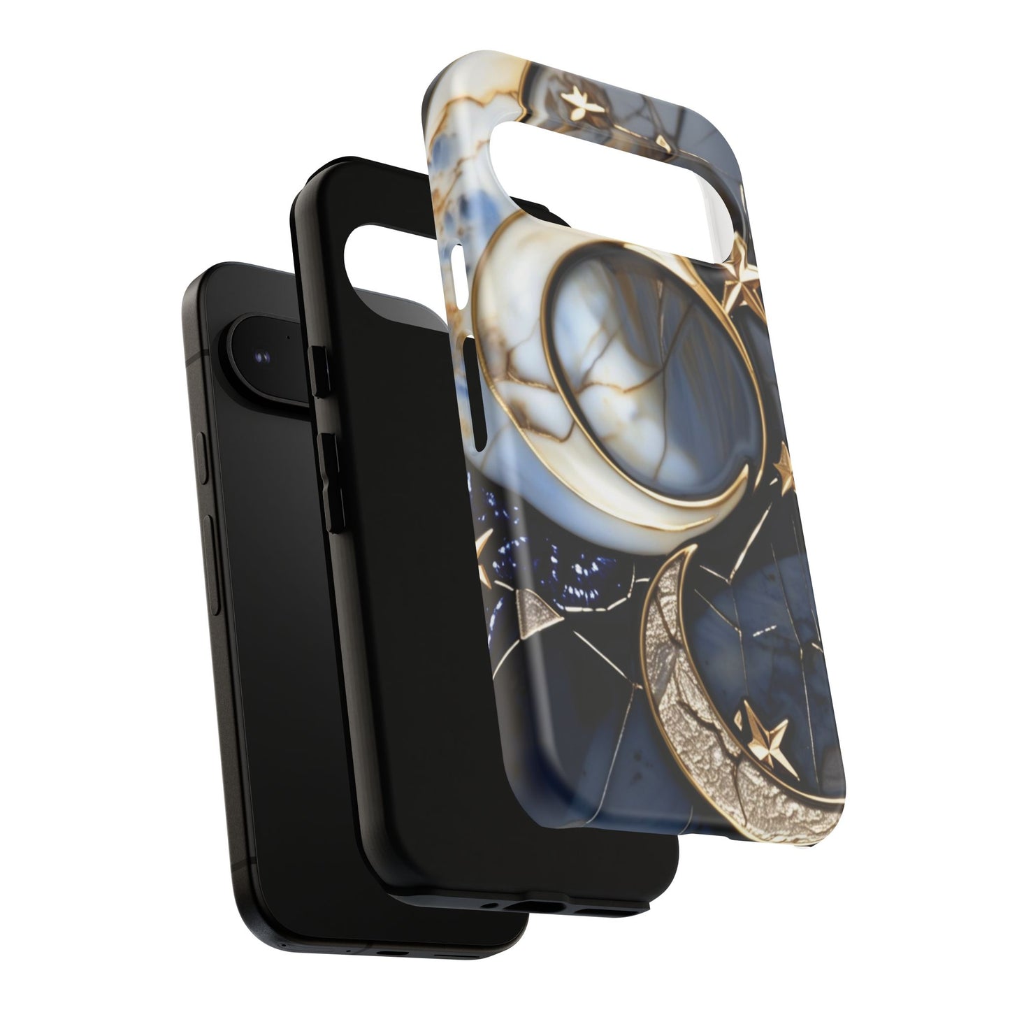 Waning Crescent Moon and Stars Phone Case